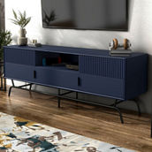 Furniture of America Nili Blue TV Stand for TVs Up to 65 in.