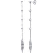 10K White Gold 1/2 CTW Diamond Earrings