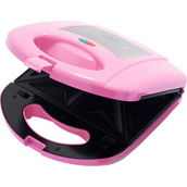 GreenLife Healthy Ceramic Nonstick Pink Waffle and Sandwich Duo
