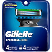 Gillette Fusion Pro Glide Power Razor Blade Cartridge Refills 4 pk.