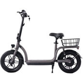 GOTRAX Adult Flex Gray Foldable Seated Commuter Electric Scooter