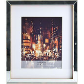 Mikasa Home 8 in. x 10 in. and 11 in. x 14 in. Mirror Gallery Frame with Gold Sides
