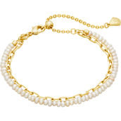 Kendra Scott Gold White Pearl Lolo Multi Strand Bracelet