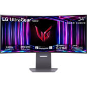 LG 34 in. UltraGear OLED Curved 240Hz WQHD Gaming Monitor with G-SYNC 34GS95QE-B