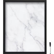 Mikasa Home 21 x 17 in. Black and White Marble Whiteboard with Pen