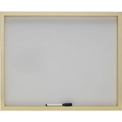 Mikasa Home 21 in. x 17 in. Metal Gold Whiteboard with Pen