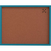 Mikasa Home 21 in. x 17 in. Teal Cork Board with 5 Tacks