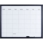 Towle Living 24 x 19 in. Black Calendar Whiteboard with Dry Erase Pen