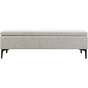 Abbyson Evella Upholstered Queen Storage Bench