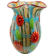 Dale Tiffany Plazio Handcrafted Art Glass Vase