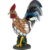 Dale Tiffany 17.5 in. Tall Morning Rooster Accent Lamp