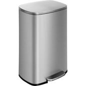 Furniture of America Rammus 13.2 gal. Stainless Steel Hands Free Step Trash Can