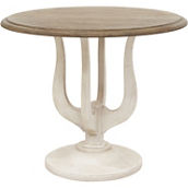 Pulaski Furniture Two-Toned Entry Table with Harp-Shaped Base