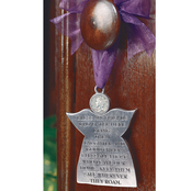 Pewter Angel Door Blessing with Silver Mercury Dime