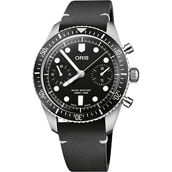 Oris Men's Diver 65 Chrono Leather Watch 77177914054LS