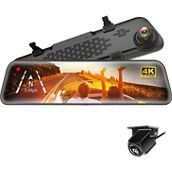 Adesso Orbit D400 4K Rearview Mirror Dash Cam with 1080p Backup Cam