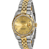 Swiss Crown USA Men's Rolex-Independently Certified Diamond Watch (Pre-owned)
