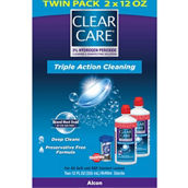 Clear Care Cleaning & Disinfecting Solution with Lens Cup 2 Pk.