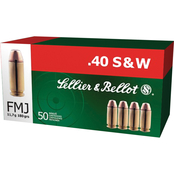 Sellier & Bellot .40 S&W 180 Gr. FMJ, 50 Rounds