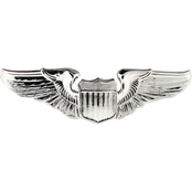 Air Force Basic Pilot Badge, Mirror Finish, Regular Size