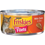 Friskies Prime Filets Chicken in Gravy Cat Food, 5.5 oz.