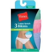 Hanes ComfortSoft Lace Assorted Bikinis, 3 Pk.