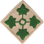 4TH INFANTRY DIVISION PATCH, FULL COLOR