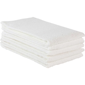 1888 Mills Classic Essential White Ribbed Bar Mop Kitchen Towel 5 pk.