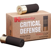 Hornady Critical Defense 12 Ga. 2.75 in. 00 Buckshot, 8 Pellets, 10 Rounds