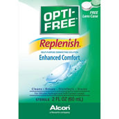Optic-Free Replenish Multi Purpose Disinfectant Eye Solution 2 oz. with Lens Case