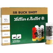 Sellier & Bellot Buckshot 12 Ga. 2.75 In. 4 Shot, 10 Rounds