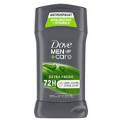 Dove + Men Extra Fresh Invisible Solid Antiperspirant Deodorant 2.7 oz.