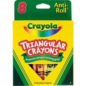 Crayola Anti Roll Triangular Crayons 8 pk.