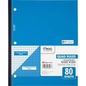 Mead Wireless Neatbook Graph Ruled Notebook 80 Sheets