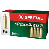 Sellier & Bellot .38 Special 158 Gr. FMJ, 50 Rounds