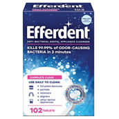 Efferdent Anti-Bacterial Denture Cleanser Tablets 102 ct.