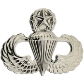 Army Badge, Miniature Dress Mirror Finish, Master Parachutist