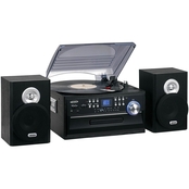 Jensen 3 Speed Stereo Turntable 4 in 1 Music System