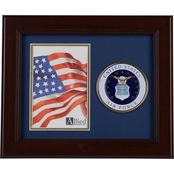 Air Force Frame for Photo and Medallion 10 x 8
