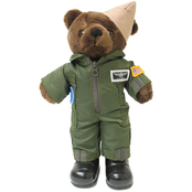 Bear Forces of America Plush Bear in the Navy Flight Suit, 11 in.
