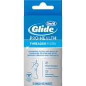 Oral-B Glide Pro Health Threader Floss Single Use Packets 30 ct.