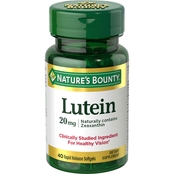 Nature's Bounty Lutein 20mg Softgel 40 ct.
