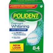 Polident Overnight Denture Cleanser Tablets 84 ct.