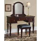 Home Styles Lafayette Vanity Table and Bench 2 pc. Set
