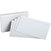 Oxford White Ruled Index Cards 100 pk.