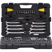 Stanley 145 pc. 1/4 in & 3/8 in Drive Mechanic's Tool Set