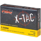 PMC XTAC 5.56 NATO 62 Gr. FMJ 20 Rounds