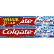 Colgate Maxfresh with Mini Breath Strips Fluoride Cool Mint Toothpaste 2 pk.