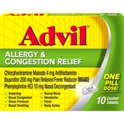 Advil Allergy and Congestion Relief 10 ct.
