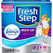 Fresh Step Febreze Scented Multi Cat Litter 25 lb.